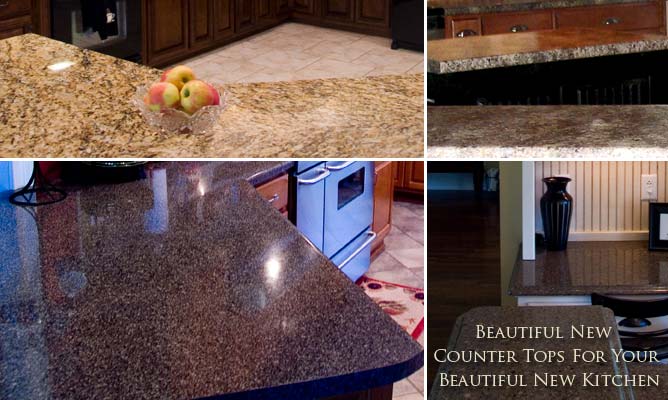 Beautiful new counter tops for your new Kitchen
