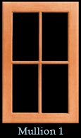 Wood Mullion Door Sample